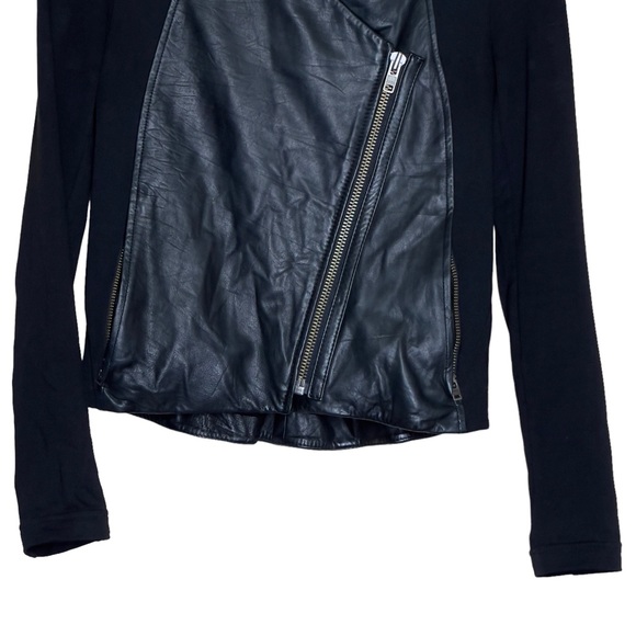 Helmut Lang Lamb Leather Size P Biker Jacket - Picture 4 of 15